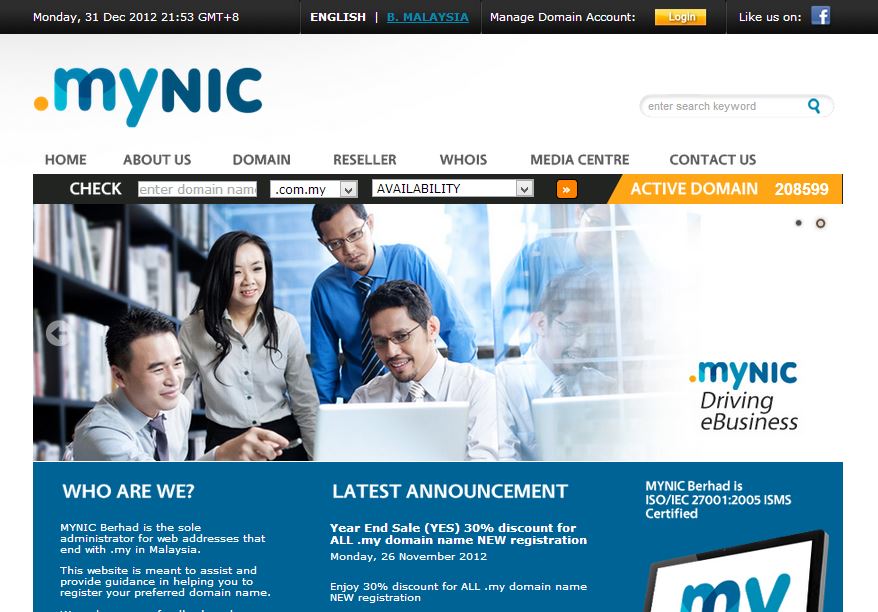 Domain Registry di Jenamakan Semula Sebagai MYNIC | Amanz