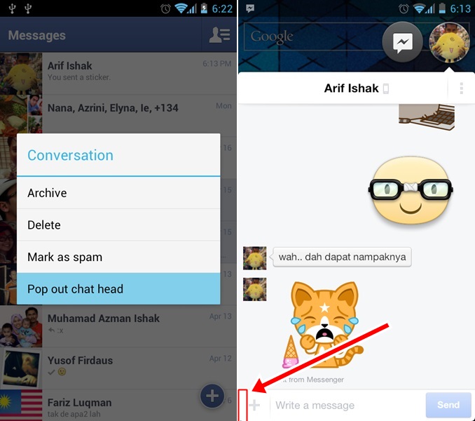 Facebook Messenger - Stickers