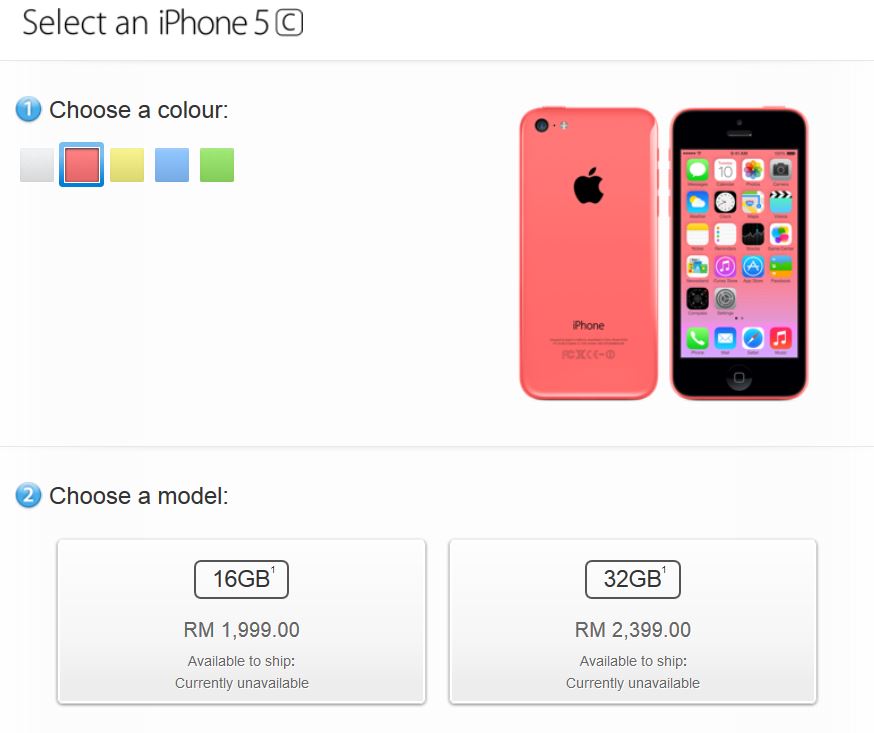 iPhone 5C Malaysia