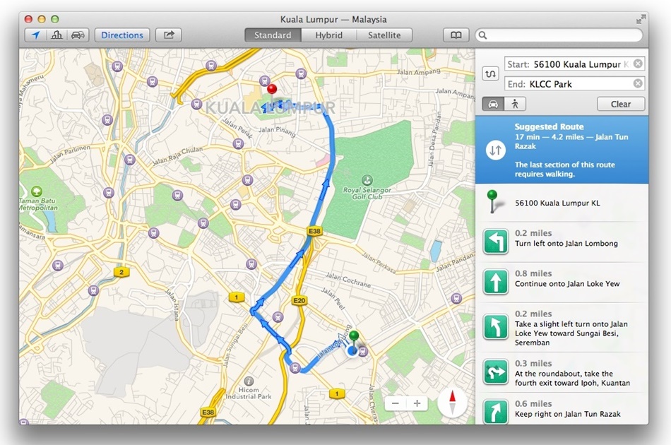 OS X Mavericks - Maps
