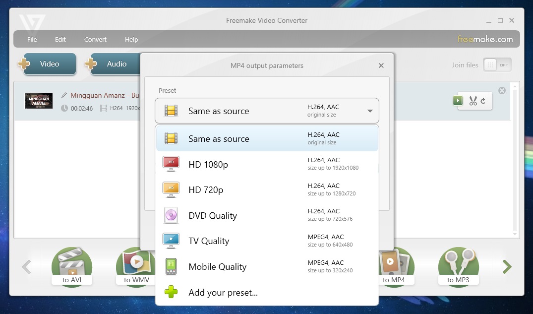 Freemake H264