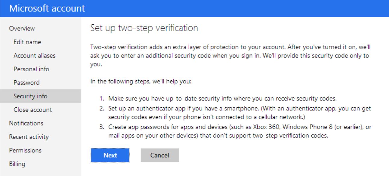 Microsoft 2Factor
