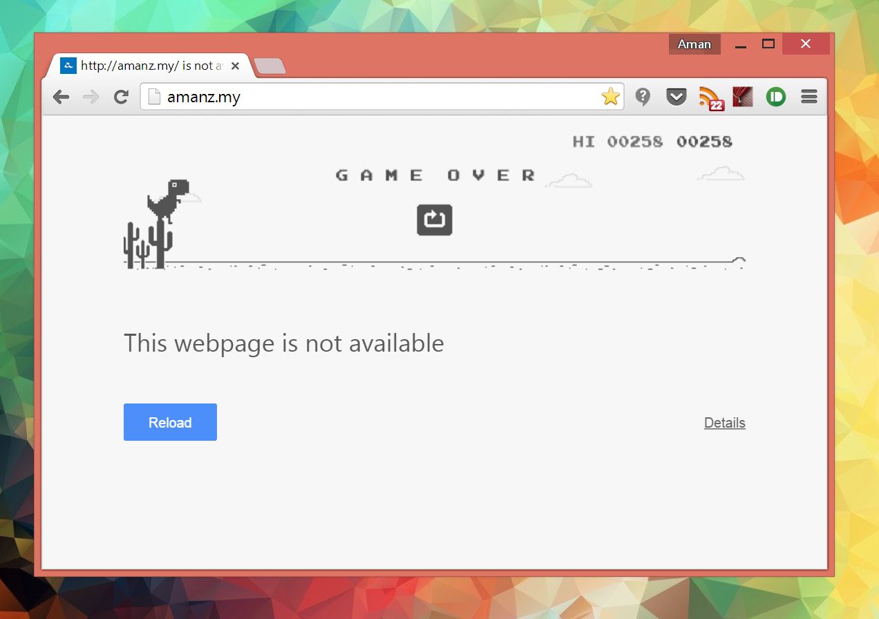 Chrome Dinasaur