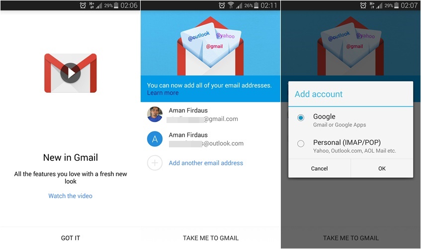 GMail 5.0 Android