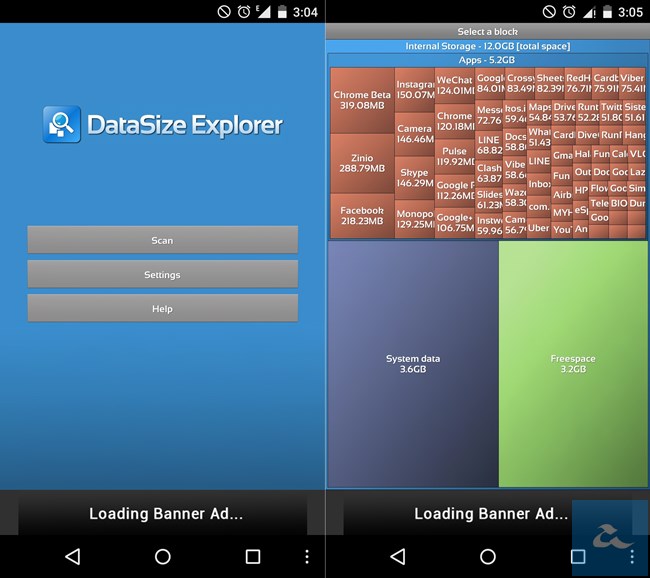 Data Size Explorer