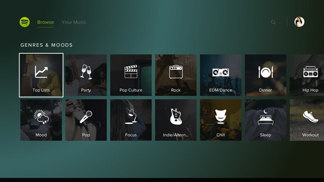 Spotify PlayStation 4