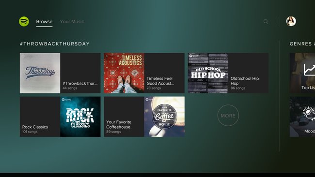 Spotify PlayStation 4