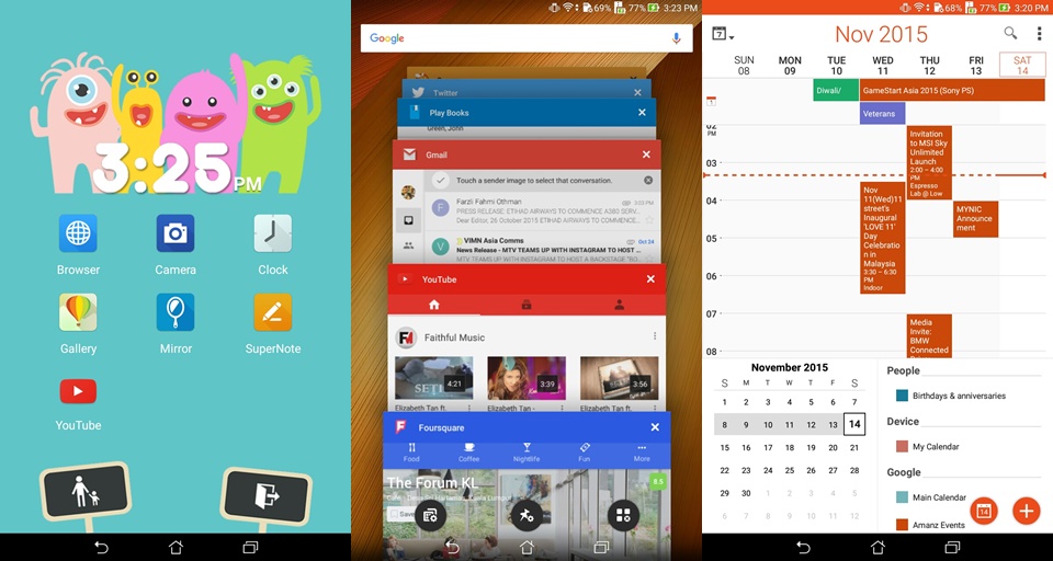 Asus ZenPad 7-interface 3