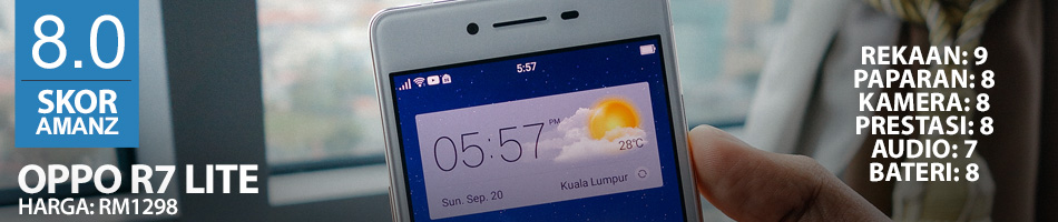 Skor Amanz 2015 - Markah Oppo R7 Lite