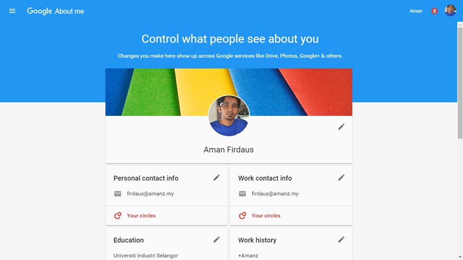 Google About Me