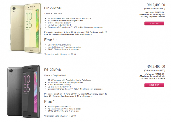 Sony Xperia X Malaysia