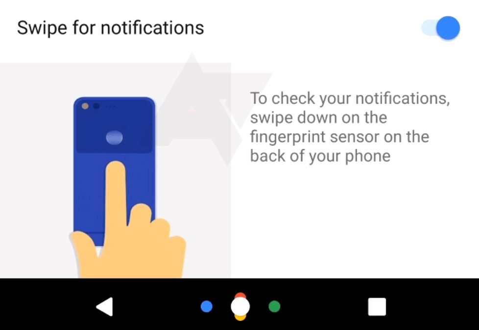 Talam notifikasi pengimbas jari 1