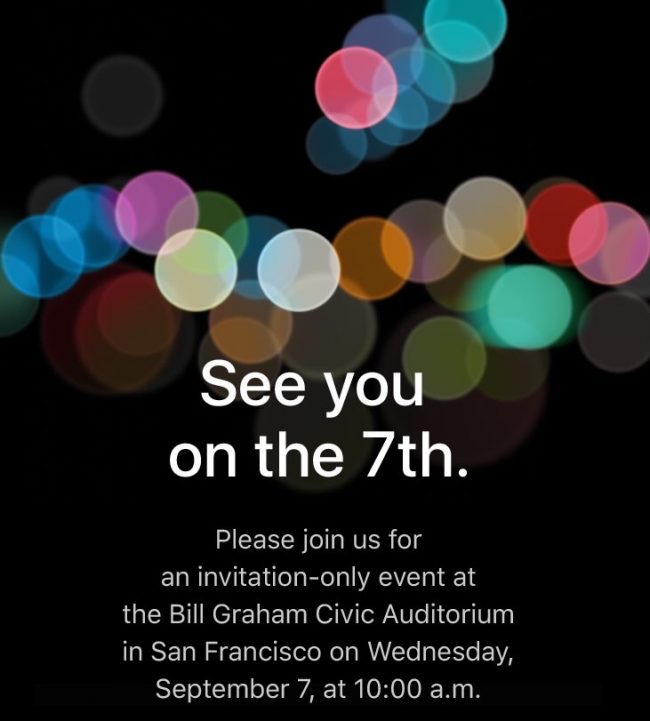 Apple 7 September