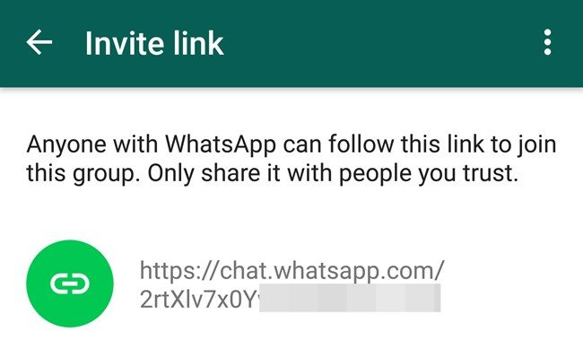 WhatsApp Invite Link