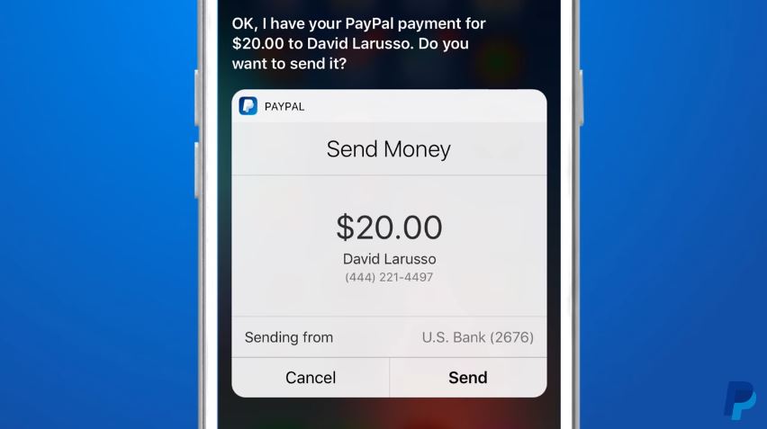 PayPal Siri