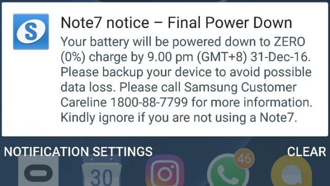 Galaxy Note 7 Mati