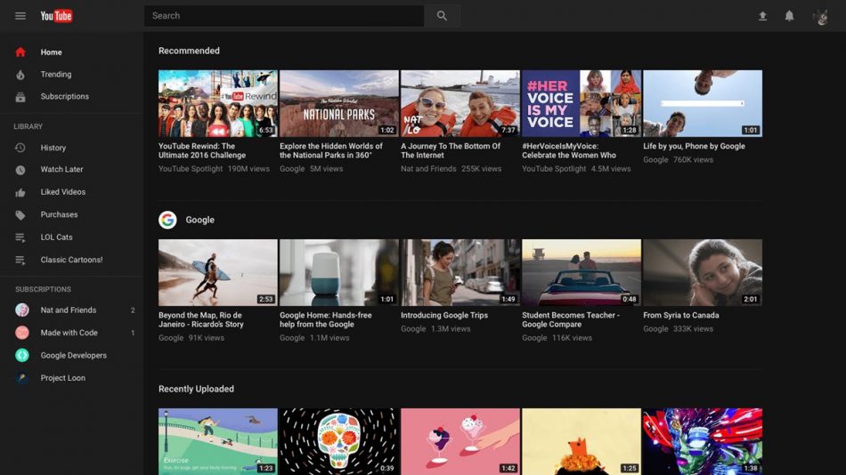 YouTube Baru