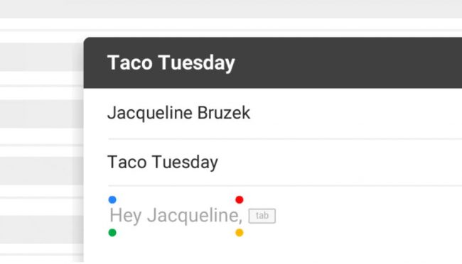 GMail Smart Compose