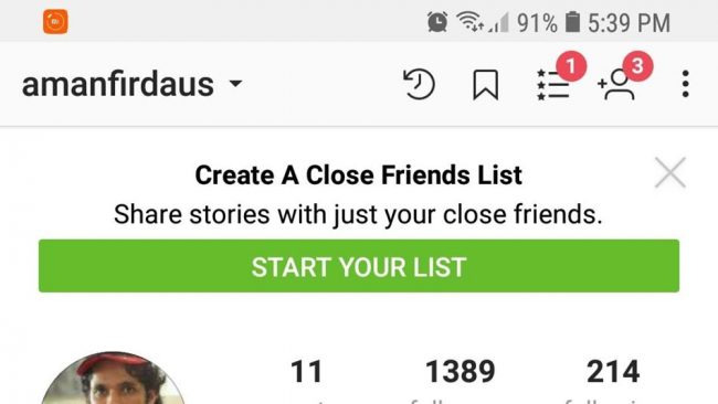 Instagram Close Friends