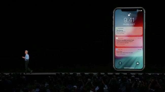 Apple iOS 12 Notifikasi