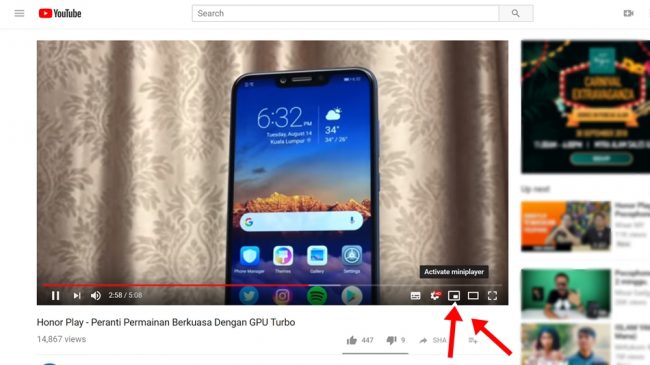 YouTube Mini Player