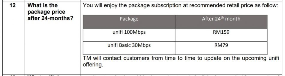 Unifi 100Mbps RM159
