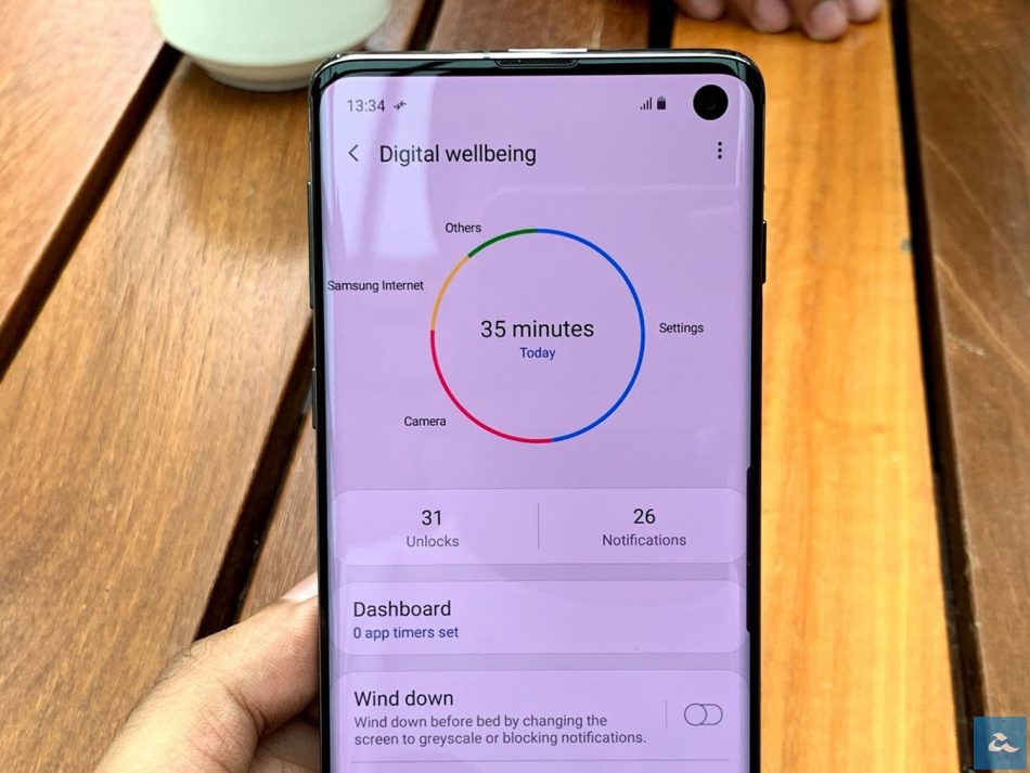 Galaxy S10 Digital Wellbeing