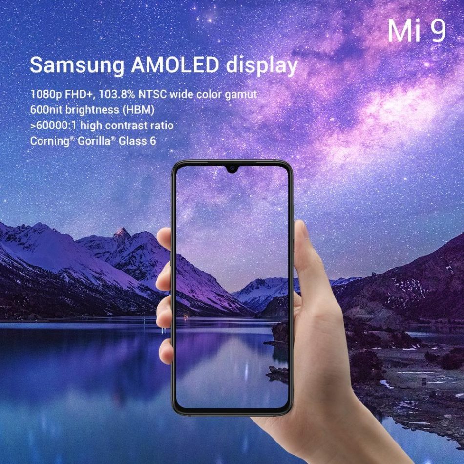 Xiaomi Mi 9 Skrin
