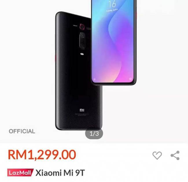 Xiaomi Mi 9T Lazada