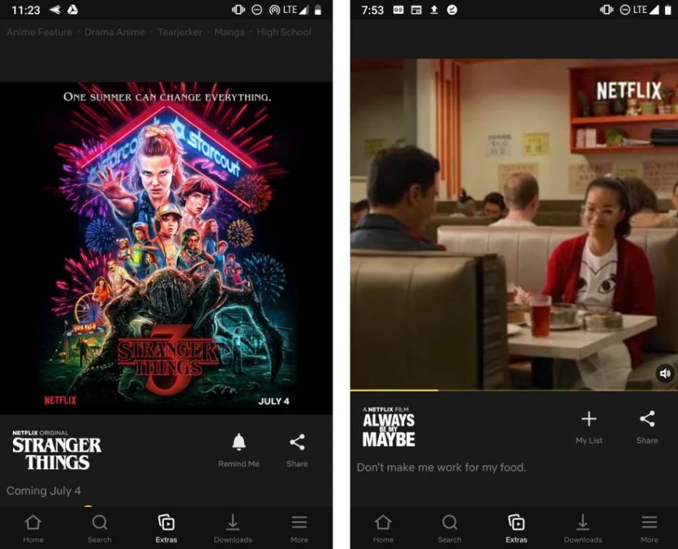Netflix Extras
