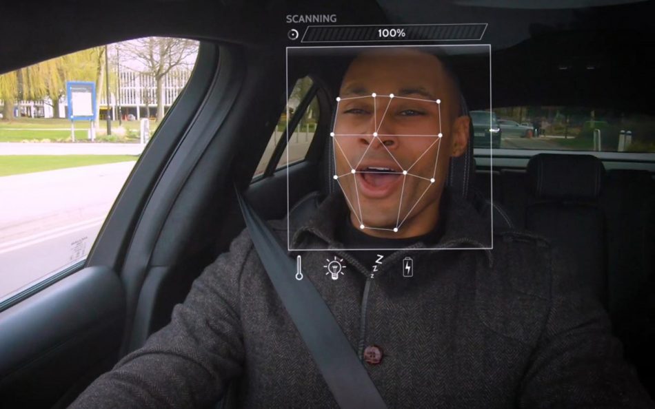 Jaguar-Land-rover pengecaman wajah kereta kamera