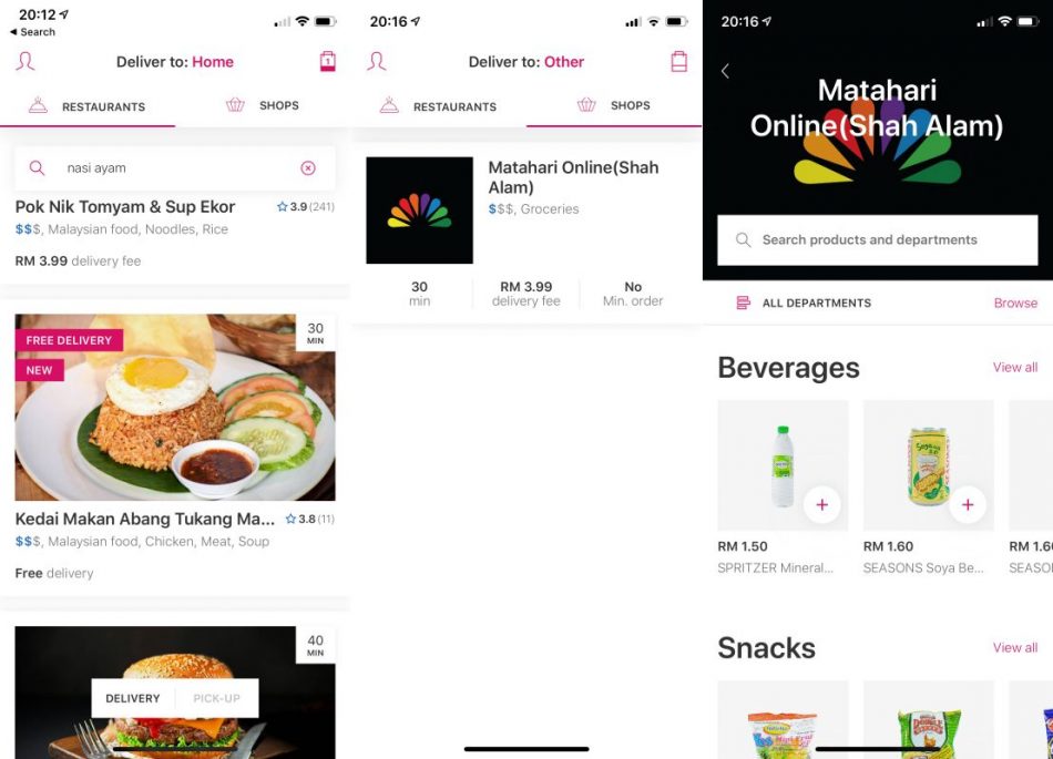 FoodPanda Kedai Runcit