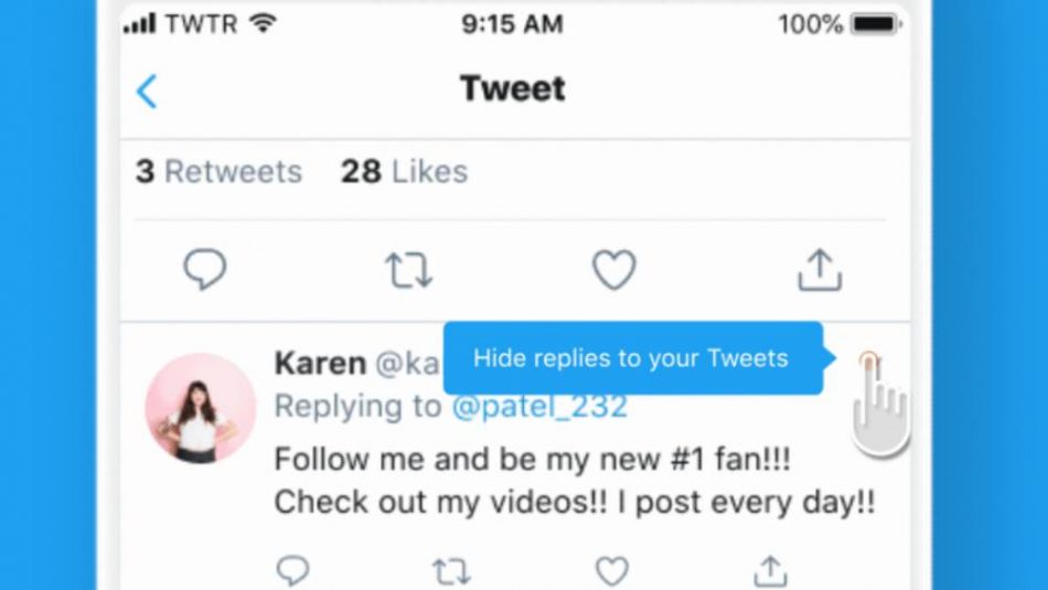 Twitter Hide Reply