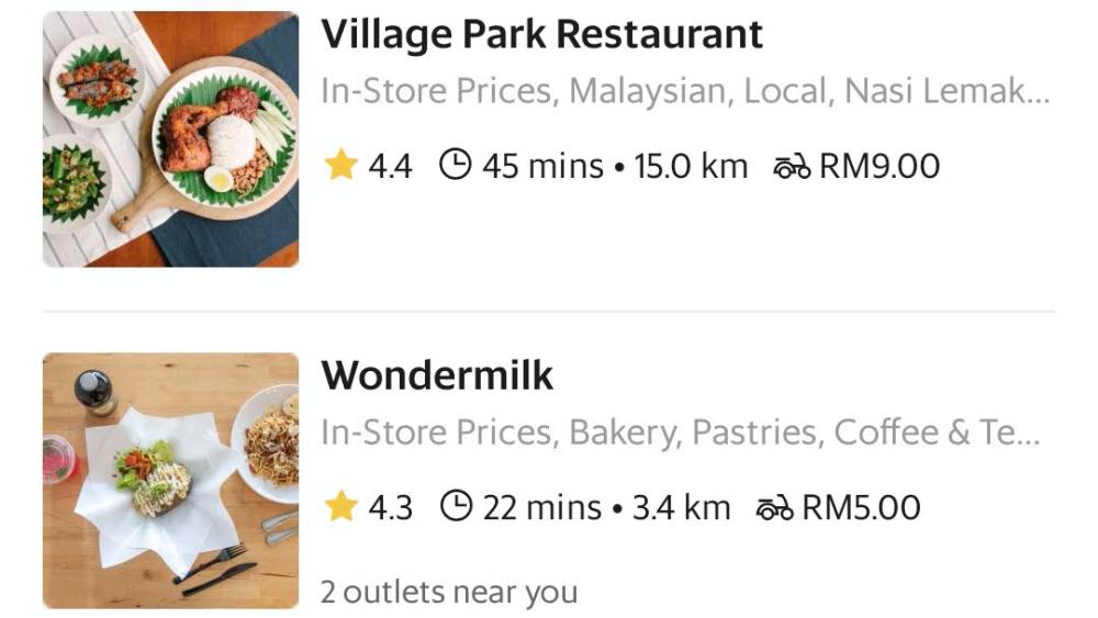 GrabFood RM9