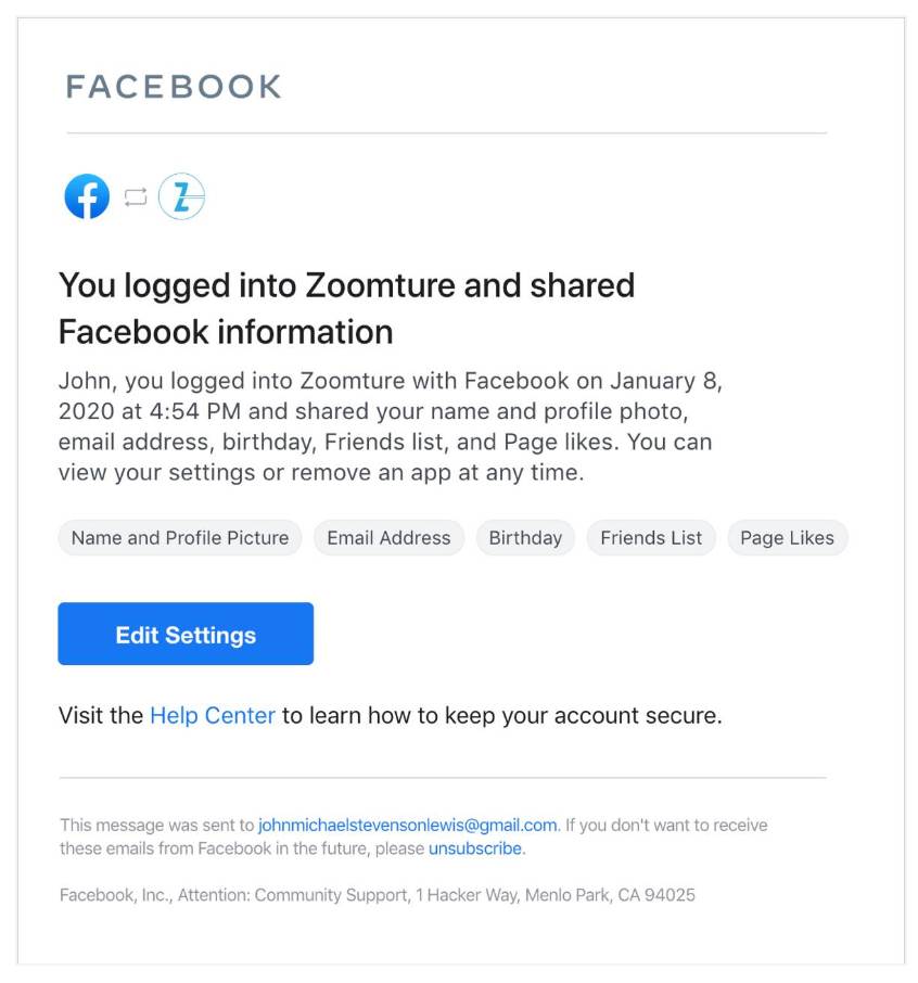 Facebook Notifikasi
