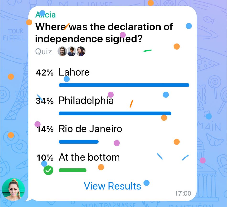Telegram Quiz Mode