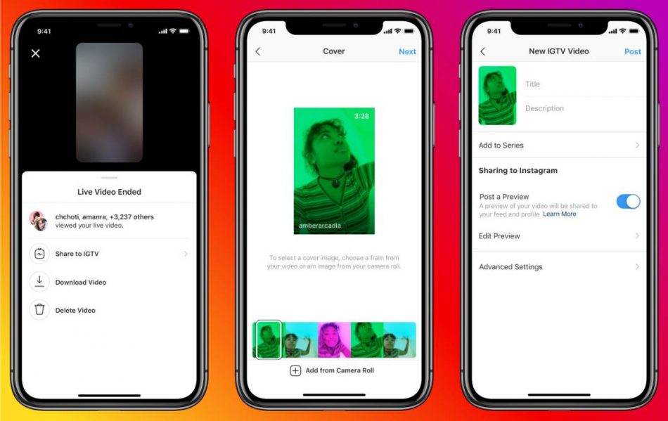 Instagram Live IGTV