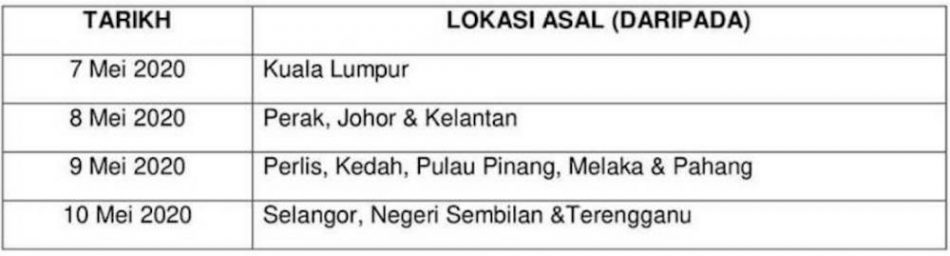 Jadual Perjalanan
