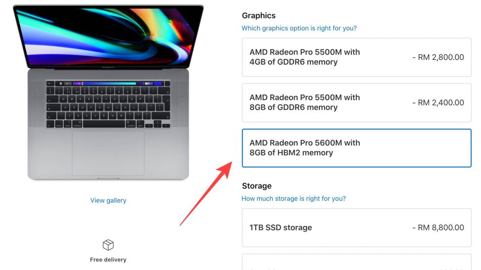 MacBook Pro 16-inci