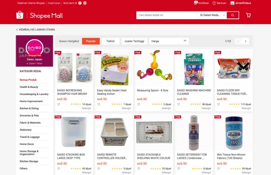 Shopee Daiso
