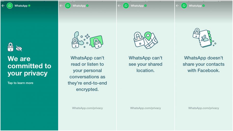 WhatsApp Iklan Privasi