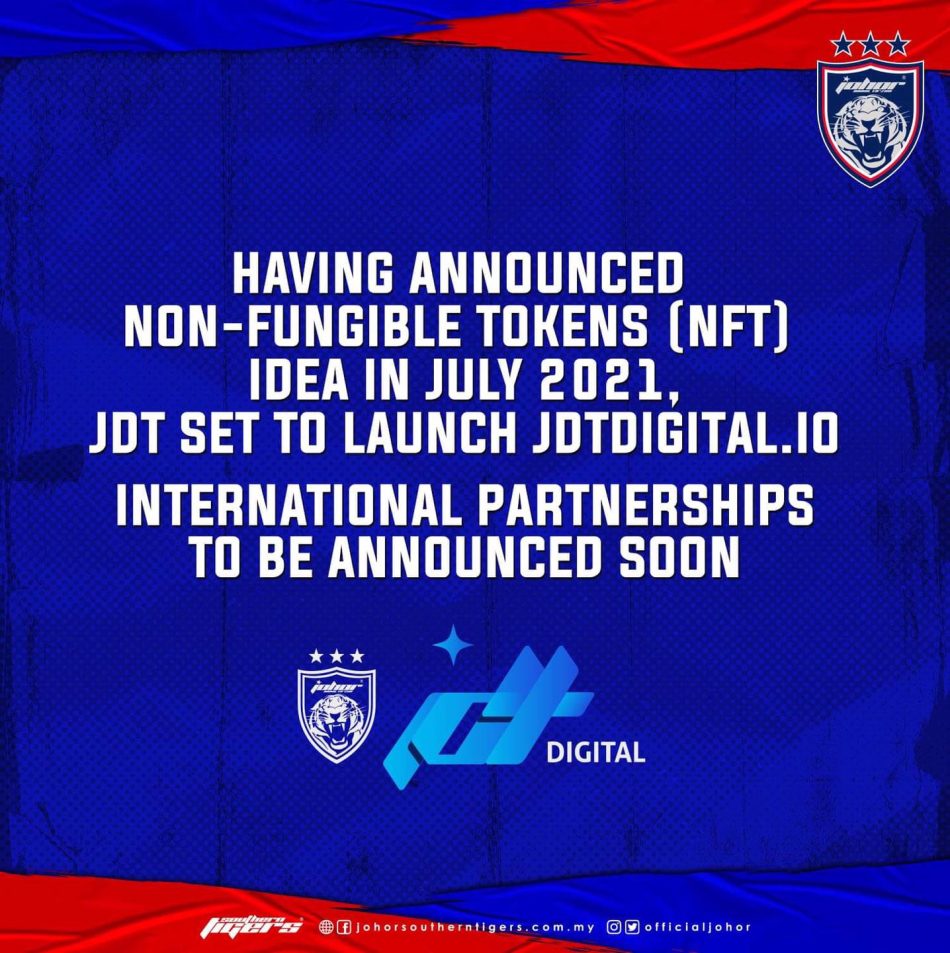 JDT Akan Melancarkan “JDT Fan Token” Dan juga “JDT NFT Marketplace” | Amanz