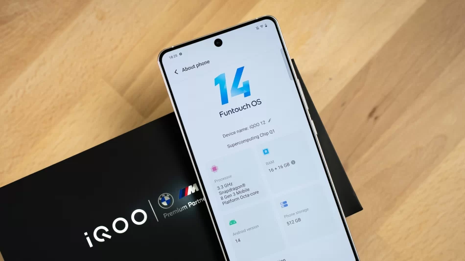 Vivo Mempunyai Perancangan Meluaskan OriginOS Ke Pasaran Global 2 iQOO 12 depan skrin Funtouch OS 14