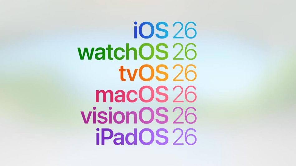 iOS iPadOS WatchOS macOS tvOS visionOS 26 LOGO