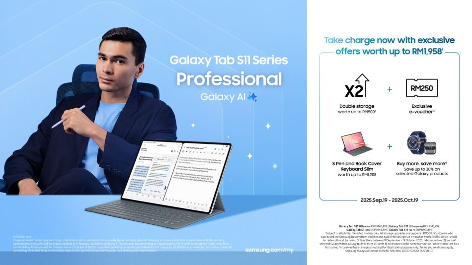 Samsung Galaxy S25 FE, Siri Galaxy Tab S11 dan Galaxy Buds3 FE Kini Di Pasaran Malaysia 8 KV Tab S11 Launch