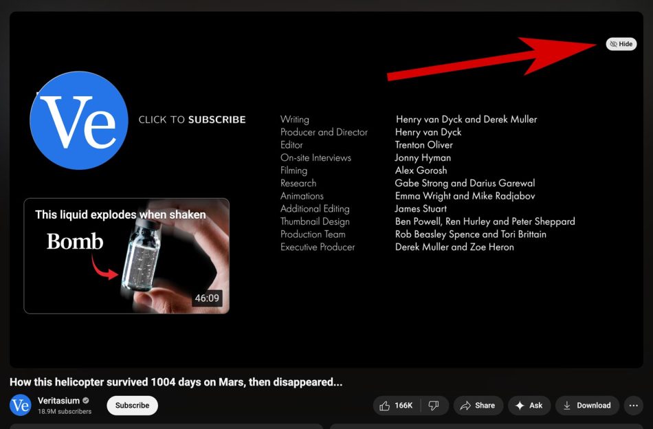 Saranan Kandungan Di Hujung Video YouTube Kini Boleh Disorok 1 YouTube Hide Video A