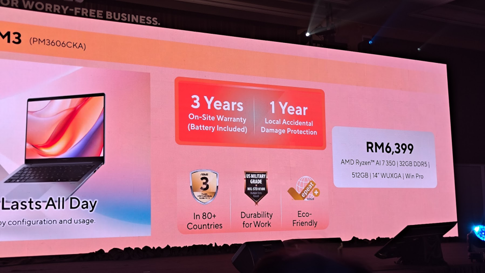Komputer Riba Produktiviti Tahan Lasak ASUS ExpertBook PM3 Diperkenalkan Dengan Harga Permulaan RM5199 11 image 96