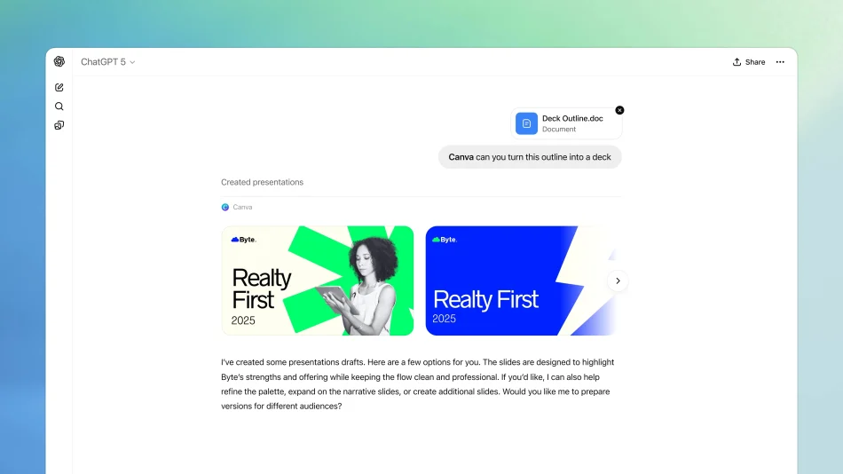 OpenAI Memperkenalkan Integrasi Aplikasi Dalam ChatGPT – Memudahkan Anda Melakukan Pelbagai Perkara Terus Pada ChatGPT 2 Canva ChatGPT