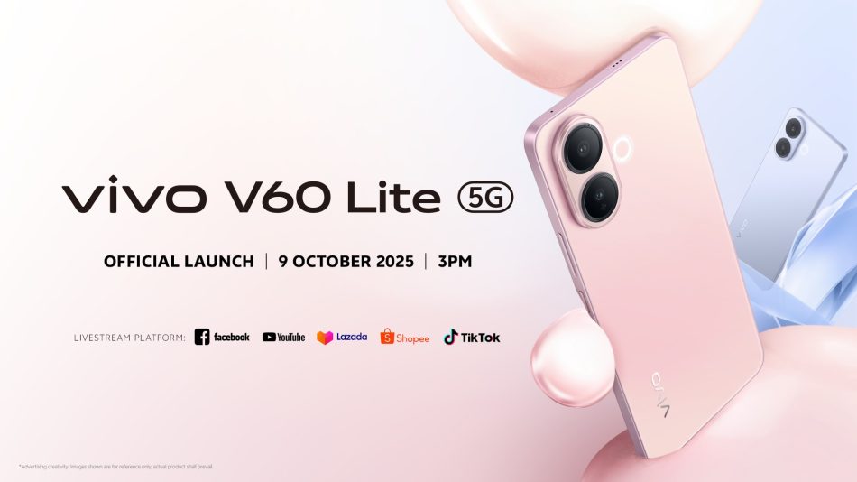 Vivo V60 Lite 5G Bakal Dilancarkan Di Malaysia Pada 9 Oktober 2025 1 vivo V60 Lite MY 001