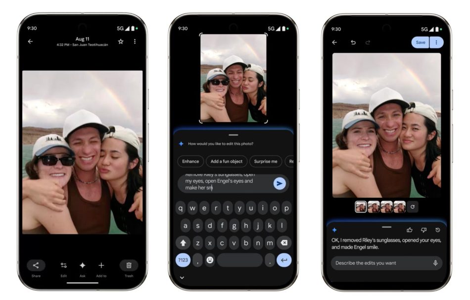 Google Pixel Menerima Ringkasan Mesej Menggunakan AI, Tema dan Nano Banana Di Photos 2 Pixel Drop Google Photos Edit